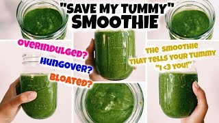 If you drank too much booze, ate fried foodz, or really didn't get
enough snooze...then this digestion-boosting smoothie has your name
written allll...