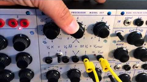 Buchla DIY 257r Dual Voltage Processor Overview Demo