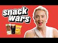 Saoirse ronan really loves irish snacks   snack wars  ladbible