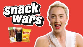 Saoirse Ronan REALLY loves Irish Snacks | Snack Wars | @LADbible