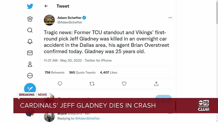 Arizona Cardinals' Jeff Gladney dies in crash, acc...