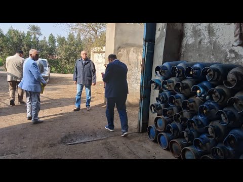 حمله علي مستودعات انابيب البوتاجاز لمواجهه التلاعب والغش والبيع بازيد من سعرها