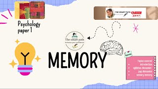 UPSC Psy. optional: Memory, Multi-store-model(MSM),Sensorymemory,syllabus and PYQ discussion|| Part1