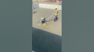 Concrete basement finishing with power trowel