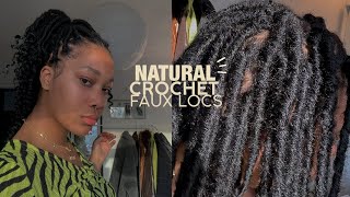 THE MOST NATURAL FAUX CROCHET LOCS TUTORIAL USING CHEAP HAIR FROM AMAZON (beginner friendly)🦋