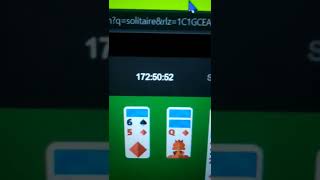 possibly the longest game of Google solitaire?