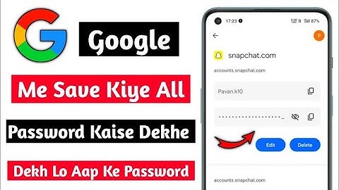 google me save password kaise dekhe | how to know all password saved in your google account 2024