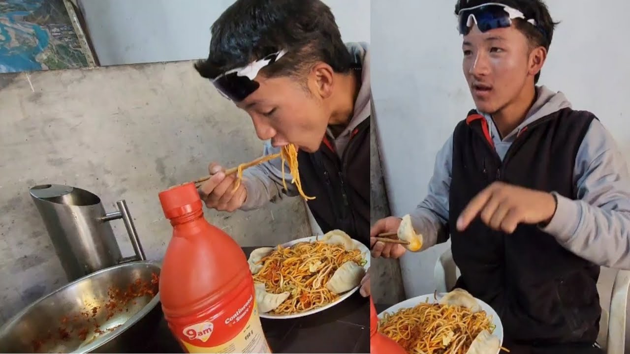 Me and my firends going to my ajang lay hotel lunch eating 🍝