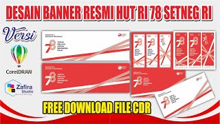 LOGO RESMI HUT RI 78 & DESAIN SPANDUK / BANNER HUT RI KE 78 (FREE CDR)