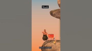 ORANGE HELL | NOOB VS PRO • GETTING OVER IT #gettingoverit #shorts #gaming