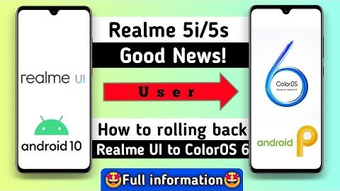 Good News! Realme 5i/5s user how to rolling back Realme UI to Coloros 6 Full information |Anu tech 🤩