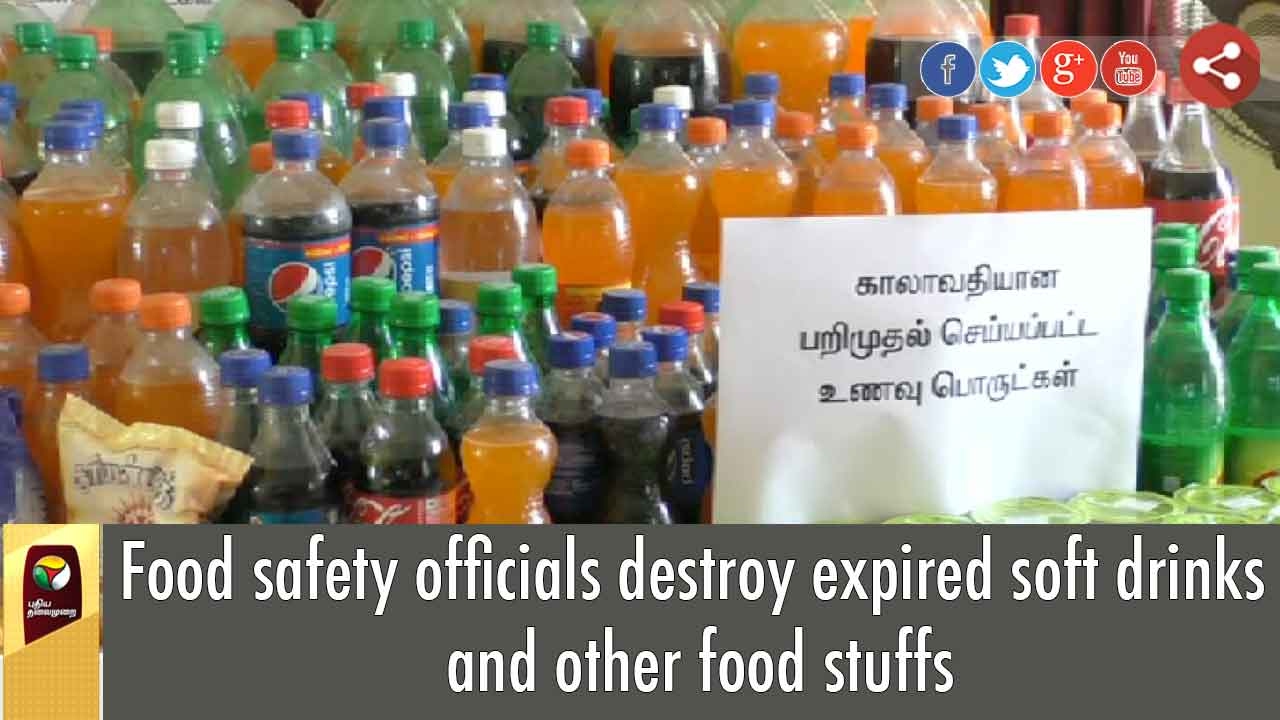 Food safety officials destroy expired soft drinks and other food stuffs YouTube