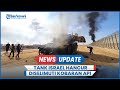 Tank israel hancur diselimuti kobaran api imbas serangan al qassam