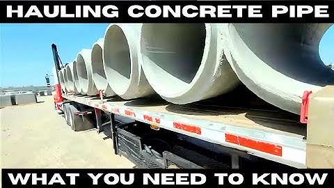 Hauling concrete pipe