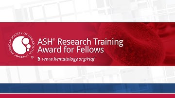 ASH Research Training Award for Fellows