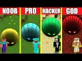 Minecraft Battle: TUNNEL HOUSE BUILD CHALLENGE - NOOB vs PRO vs HACKER vs GOD / Animation ENTRANCE