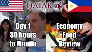 Road Less Marveled: Philippines - Episode 1 - Qatar Airways Economy Review - Dulles - Doha - Manila