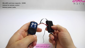 Dual pinhole spy camera with motion detection and remote control (www.cool-mania.com)