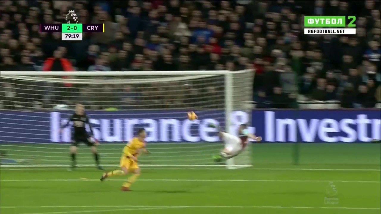 Andy Carroll bicycle kick goal vs Crystal Palace HD