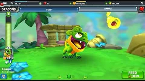 DragonVale World : Evolution of Fern Dragon