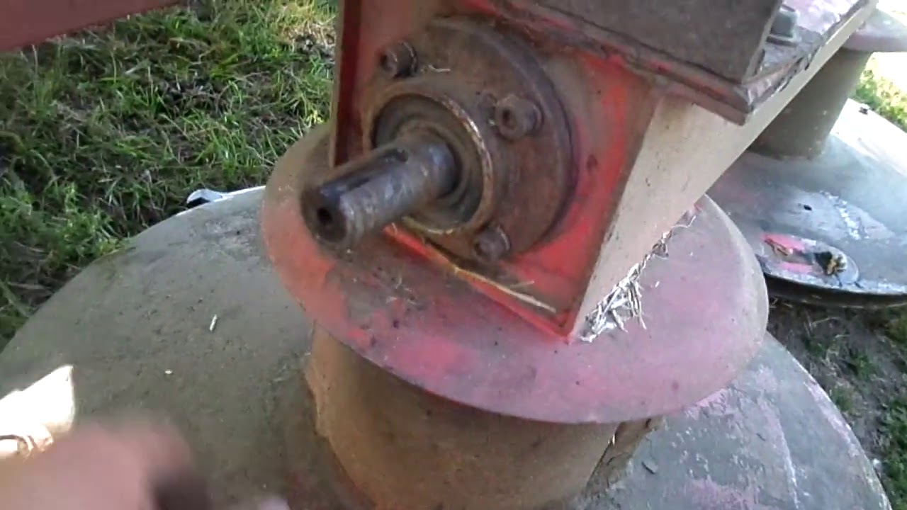 как снять вал редуктора роторной косы крн 1.35 - YouTube