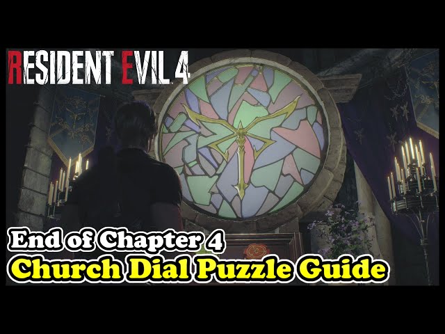 Resident Evil 4 church puzzle solution, blue dial location