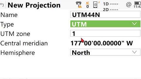 Leica Captivate Coordinate system create