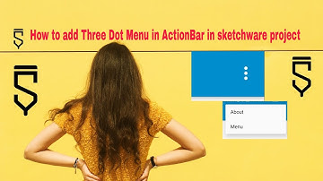 How to add Three Dot Menu in ActionBar in sketchware project in hindi. | Sketchware tutorial