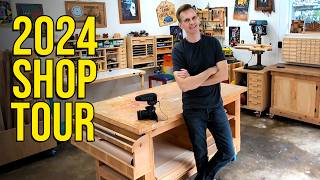 2024 Shop Tour  How to set up an inexpensive, efficient woodworking shop in a small space