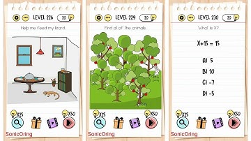 Brain Test Level 226 227 228 229 230 Walkthrough