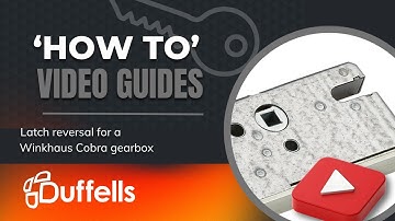Latch reversal for a Winkhaus Cobra gearbox