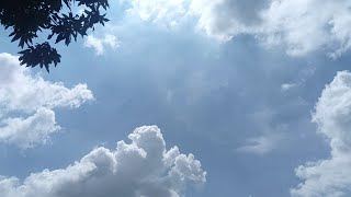 Beautiful Sky with Amazing Clouds ☁️ | Nature View 4K | Relaxing Blue Sky | Monsoon Clouds