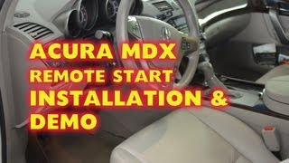Acura Mdx Remote Start Alarm Installation With Idatalink And Dei Python Remote Start - Autotoys.