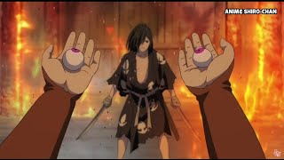 Hyakkimaru fighting demons to retrieve his body parts. (All fight scenes in Dororo)