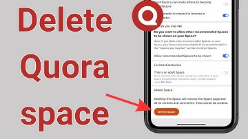 How to Delete Quora space | How to disable Quora space