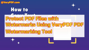 Protect PDF Files with Watermarks Using VeryPDF PDF Watermarking Tool