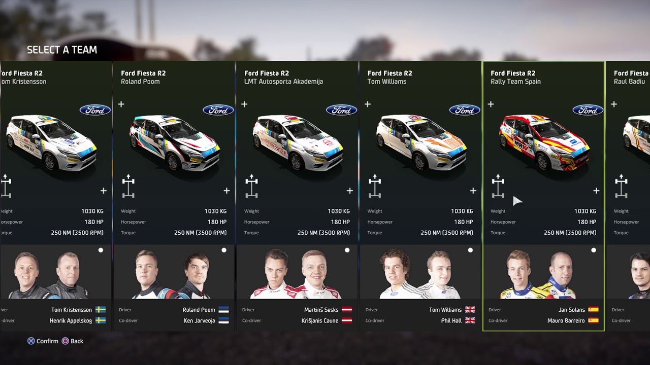 WRC 8 cars including rally legends