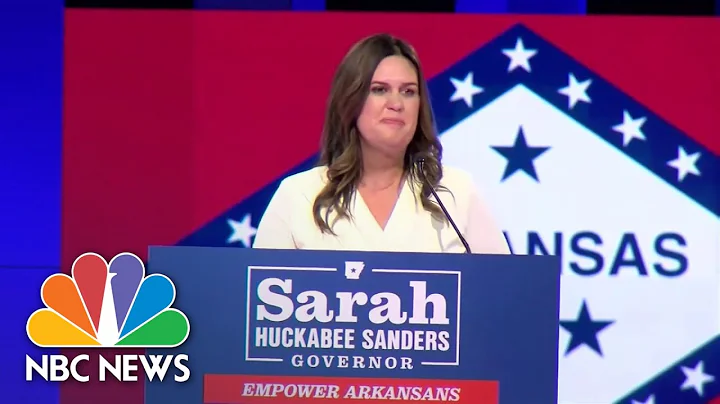 Sarah Huckabee Sanders Becomes First Woman Governor Of Arkansas