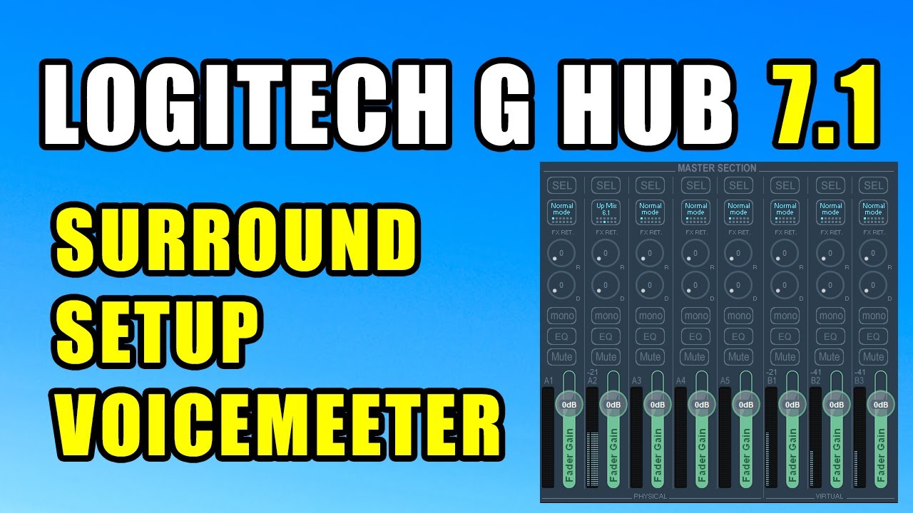 VOICEMEETER 7.1 SURROUND SOUND SETUP YouTube