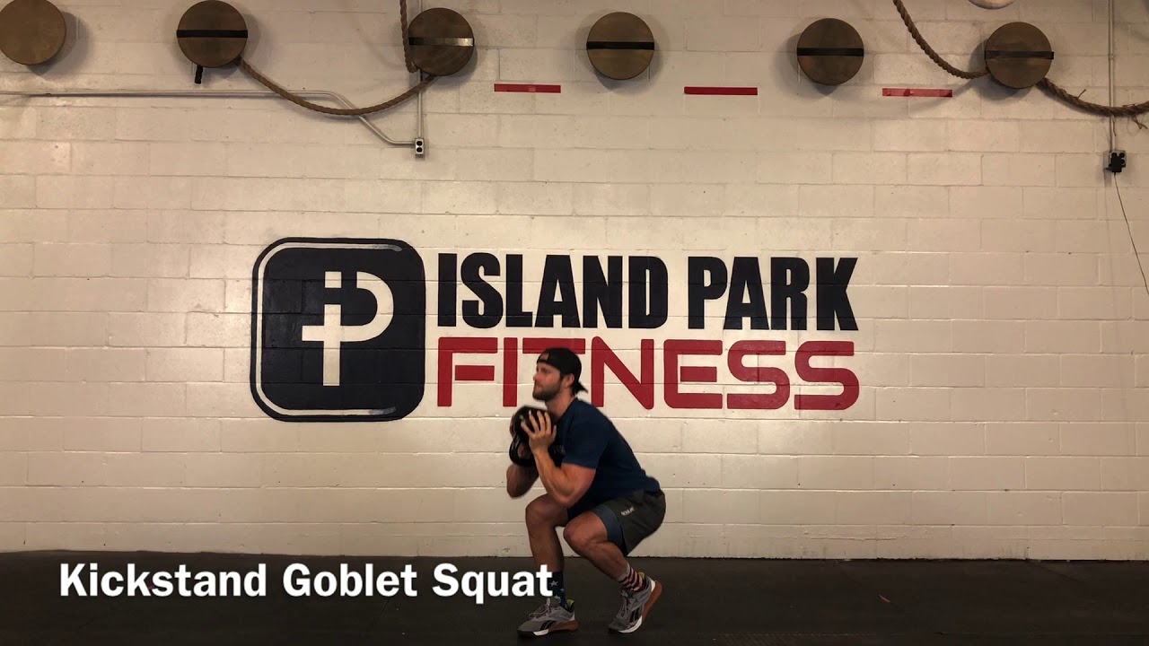 Kickstand Goblet Squat YouTube