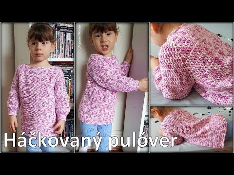 Jednoduchý háčkovaný pulóvrik/Easy Crochet Pullover (english subtitles)