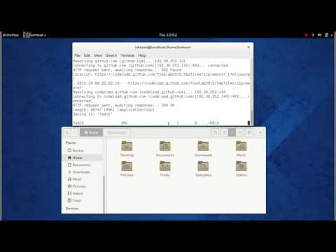Downloading files From Git Using ' wget ' via Terminal  Fedora