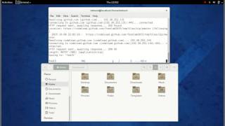 Downloading files From Git Using ' wget ' via Terminal  Fedora