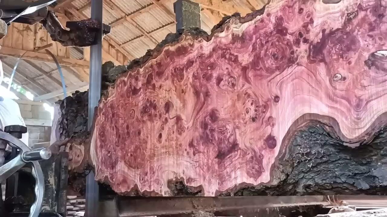 The process of sawing wood has the most beautiful grain ever seen YouTube
