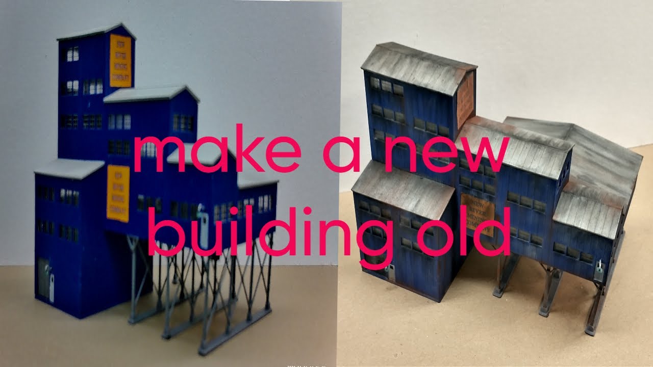 3-й эпизод: состаривание нового здания в масштабе N и придание ему старинного вида!