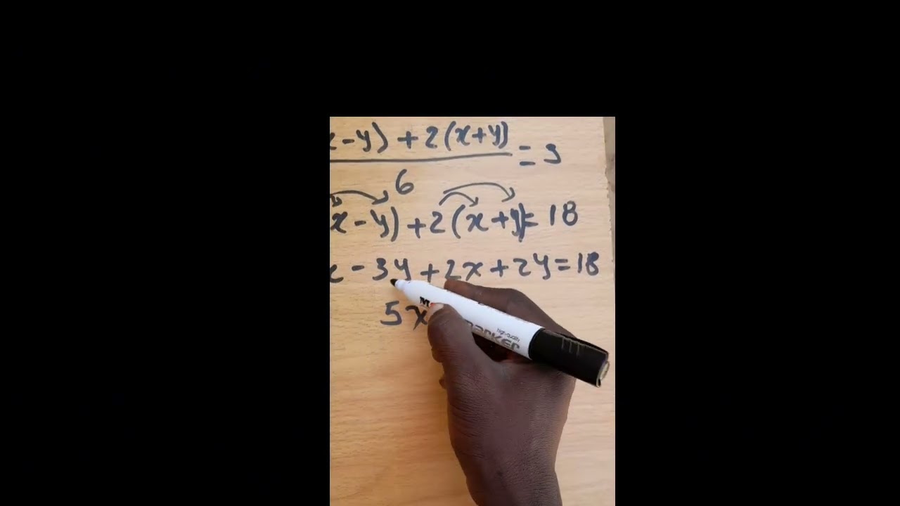 Sistema de Duas Equações, Método Fácil. 