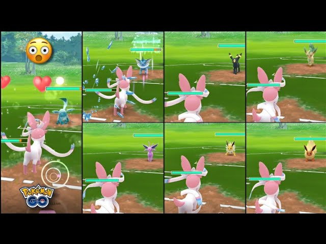 ALL EEVEE SHINY EVOLUTIONS WITH NAMES IN POKEMON GO, POKEMON TRAINER