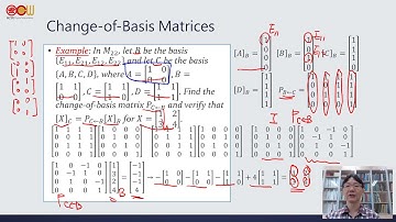 Lec78 應用數學-線性代數 The Gauss-Jordan Method for Computing a change-of-Basis Matrix