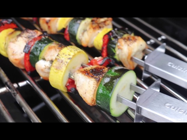 Veggie Kabobs (Grilled Vegetable Skewers) - Hungry Huy