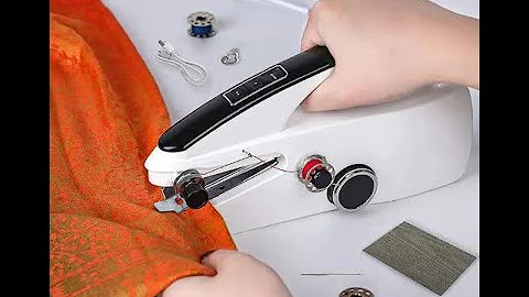 Cordless portable sewing machine